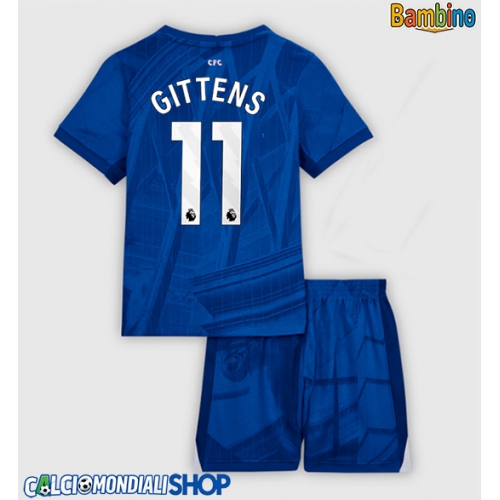 Maglie da calcio Chelsea Jamie Gittens #11 Prima Maglia Bambino 2025-26 Manica Corta + Pantaloni corti)